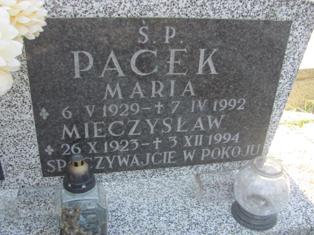 Maria Pacek 1927 Świdnica - Grobonet - Wyszukiwarka osób pochowanych