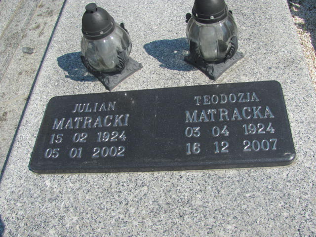 Teodozja Matracka 1924 Świdnica - Grobonet - Wyszukiwarka osób pochowanych