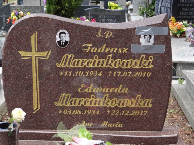 Tadeusz Marcinkowski 1934 Świdnica - Grobonet - Wyszukiwarka osób pochowanych