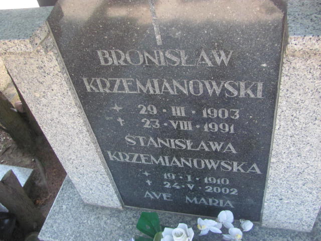Stanisława Krzemianowska 1910 Świdnica - Grobonet - Wyszukiwarka osób pochowanych