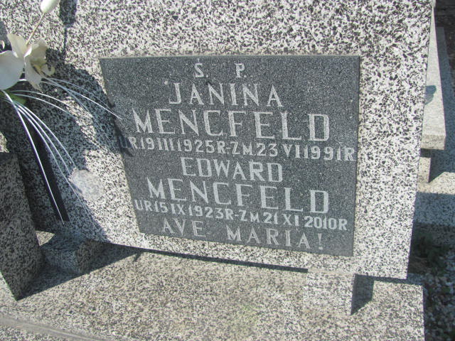 Edward Mencfeld 1923 Świdnica - Grobonet - Wyszukiwarka osób pochowanych