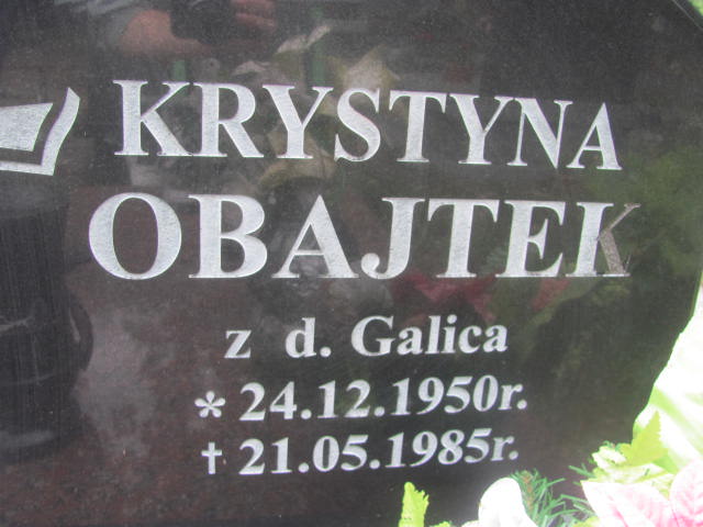 Krystyna Obajtek Galiks 1950 Świdnica - Grobonet - Wyszukiwarka osób pochowanych
