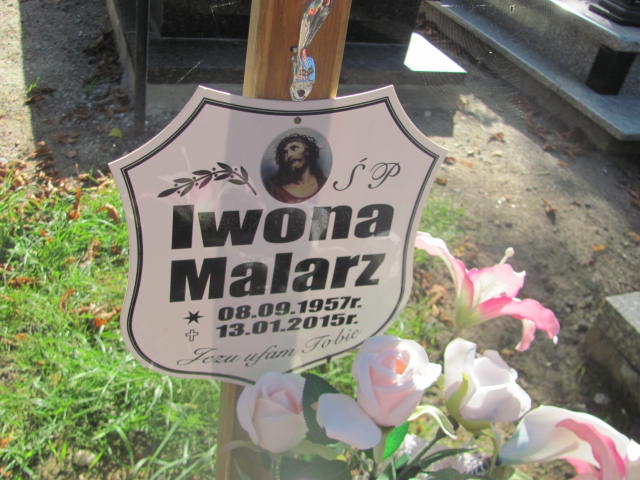 Iwona Malarz 1957 Świdnica - Grobonet - Wyszukiwarka osób pochowanych