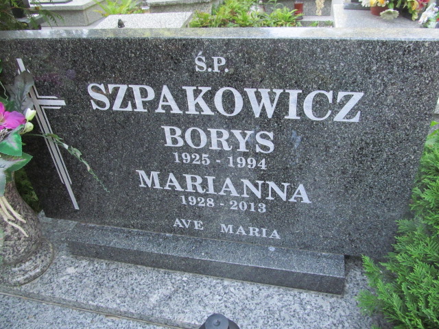 Borys Szpakowicz 1925 Świdnica - Grobonet - Wyszukiwarka osób pochowanych