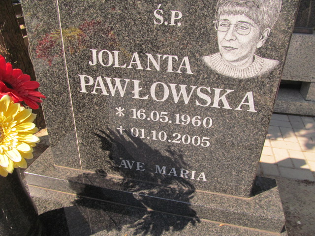 Jolanta Pawłowska 1960 Świdnica - Grobonet - Wyszukiwarka osób pochowanych