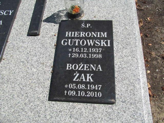 Hieronim Gutowski 1937 Świdnica - Grobonet - Wyszukiwarka osób pochowanych