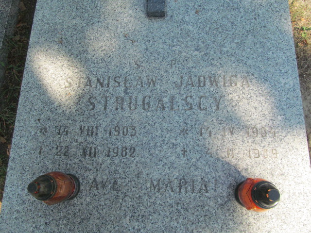 Jadwiga Strugalska 1904 Świdnica - Grobonet - Wyszukiwarka osób pochowanych