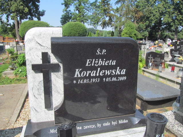 Elżbieta Koralewska 1953 Świdnica - Grobonet - Wyszukiwarka osób pochowanych