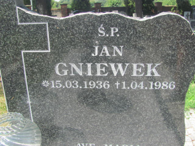 Jan Gniewek 1936 Świdnica - Grobonet - Wyszukiwarka osób pochowanych