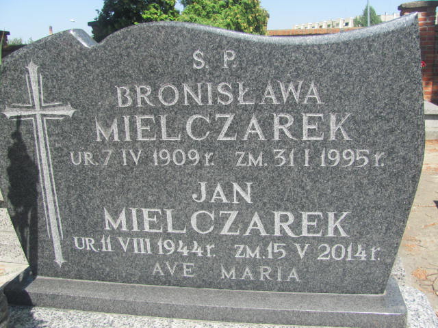 Bronisława Mielczarek 1909 Świdnica - Grobonet - Wyszukiwarka osób pochowanych