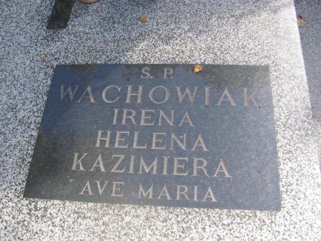 Irena Wachowiak 1909 Świdnica - Grobonet - Wyszukiwarka osób pochowanych