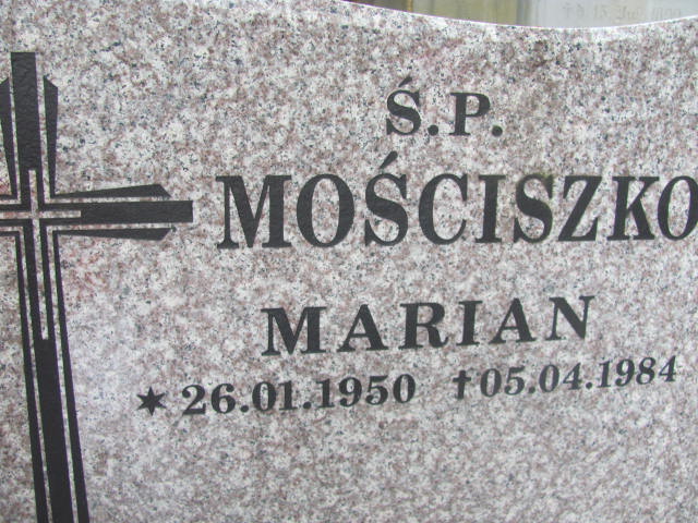 Marian Mościszko 1950 Świdnica - Grobonet - Wyszukiwarka osób pochowanych