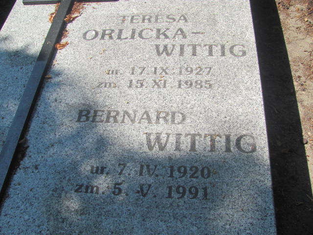 Teresa Orlicka Wittig 1927 Świdnica - Grobonet - Wyszukiwarka osób pochowanych