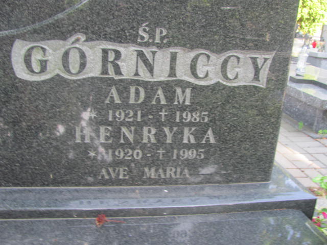 Adam Górnicki 1920 Świdnica - Grobonet - Wyszukiwarka osób pochowanych