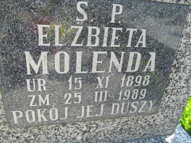 Elżbieta Molenda 1898 Świdnica - Grobonet - Wyszukiwarka osób pochowanych