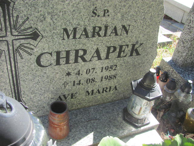 Marian Chrapek 1952 Świdnica - Grobonet - Wyszukiwarka osób pochowanych