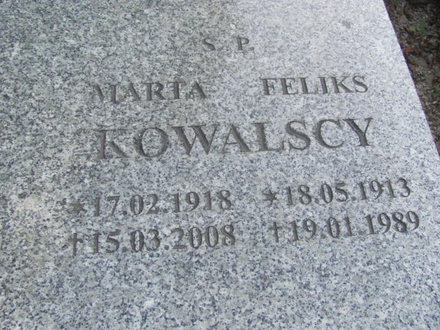 Feliks Kowalski 1913 Świdnica - Grobonet - Wyszukiwarka osób pochowanych