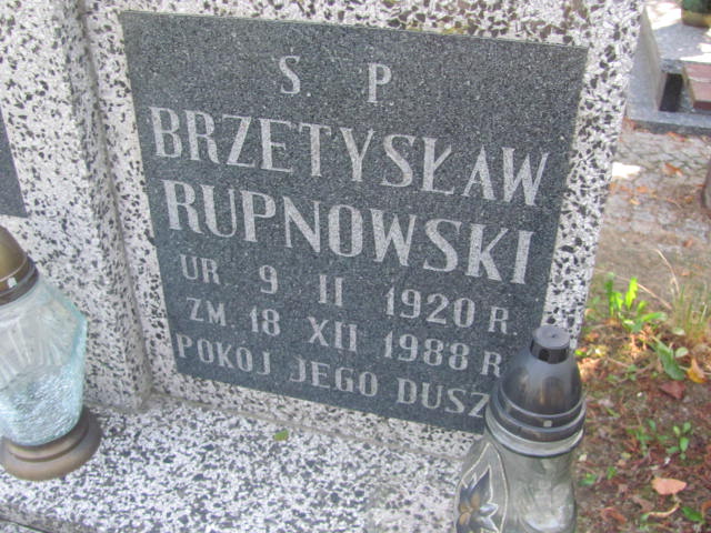 Brzetysław Rupnowski 1920 Świdnica - Grobonet - Wyszukiwarka osób pochowanych