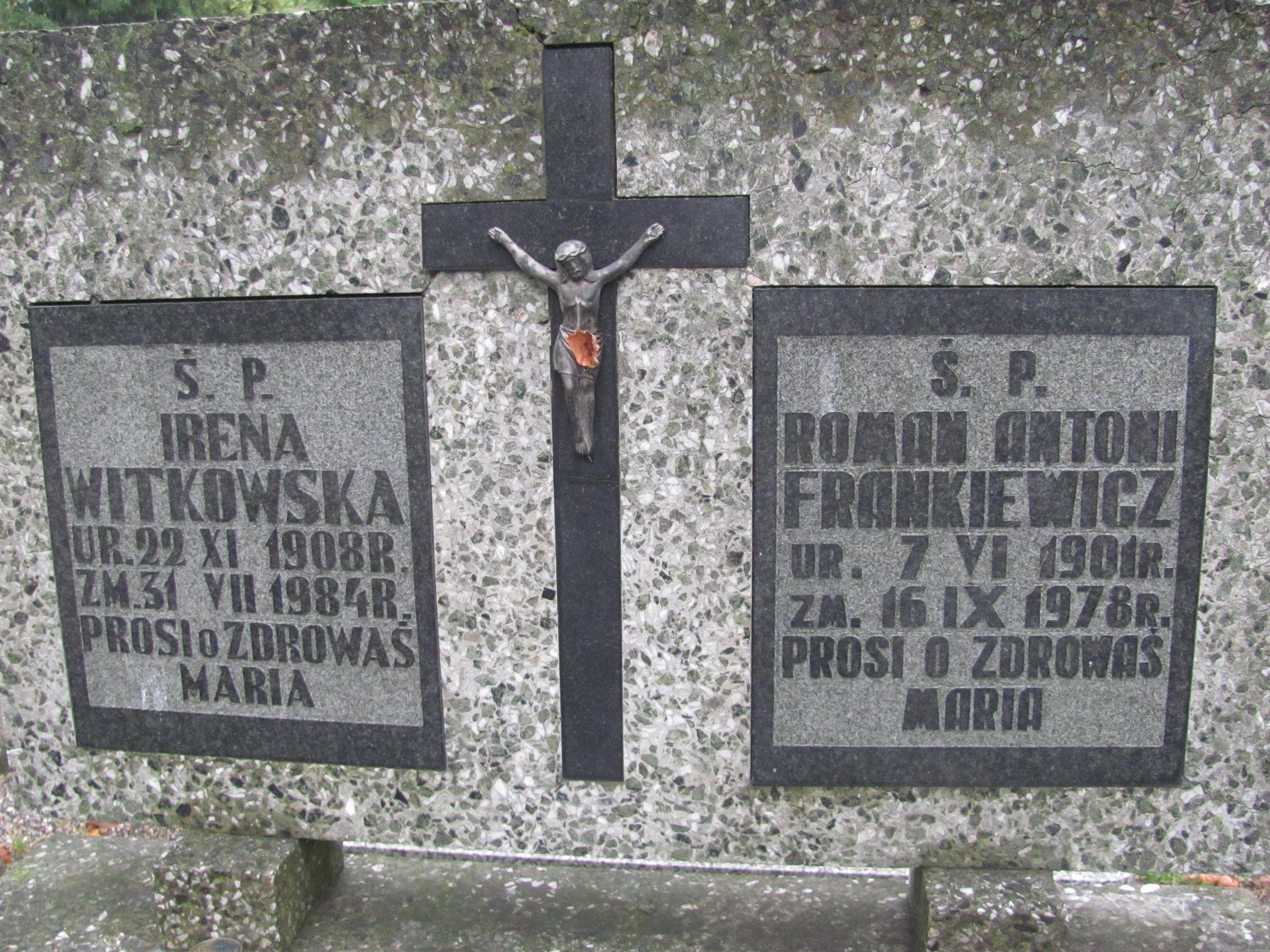 Roman Antoni Frankiewicz 1901 Świdnica - Grobonet - Wyszukiwarka osób pochowanych