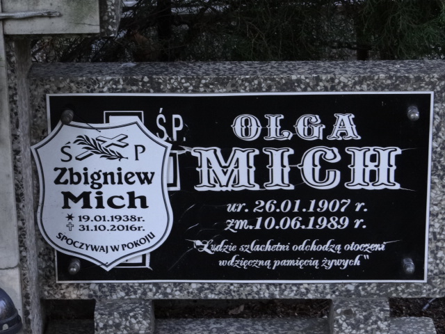 Zbigniew Mich 1938 Świdnica - Grobonet - Wyszukiwarka osób pochowanych