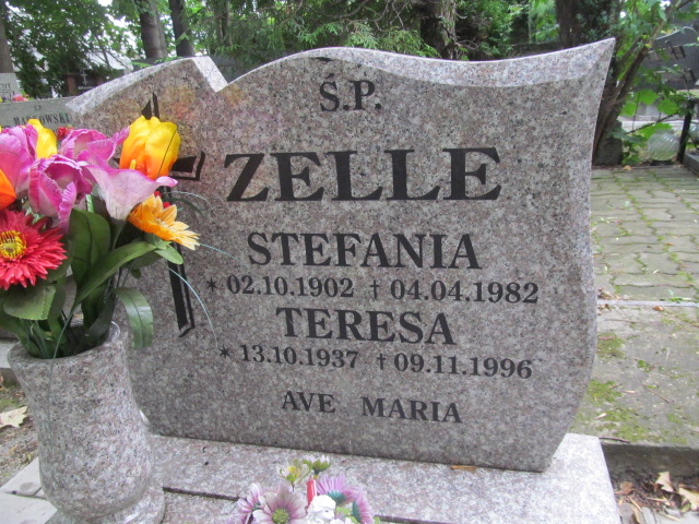 Stefania Zelle 1902 Świdnica - Grobonet - Wyszukiwarka osób pochowanych