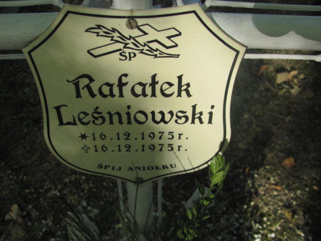Rafał Leśniowski 1975 Świdnica - Grobonet - Wyszukiwarka osób pochowanych