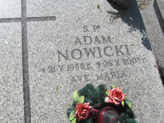 Adam Nowicki 1938 Świdnica - Grobonet - Wyszukiwarka osób pochowanych
