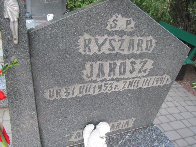 Ryszard Jarosz 1953 Świdnica - Grobonet - Wyszukiwarka osób pochowanych