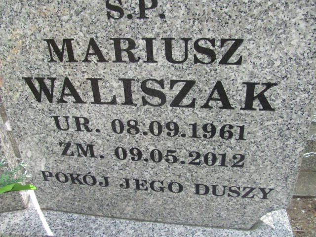 Mariusz Waliszak 1961 Świdnica - Grobonet - Wyszukiwarka osób pochowanych