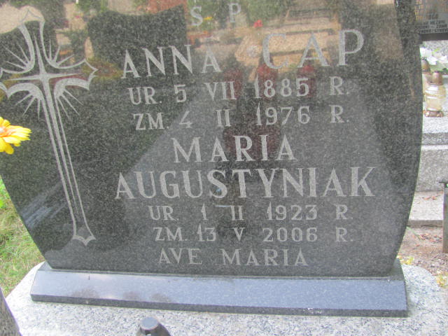 Anna Cap 1885 Świdnica - Grobonet - Wyszukiwarka osób pochowanych