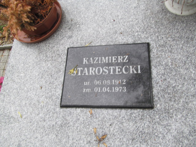 Kazimierz Starostecki 1912 Świdnica - Grobonet - Wyszukiwarka osób pochowanych