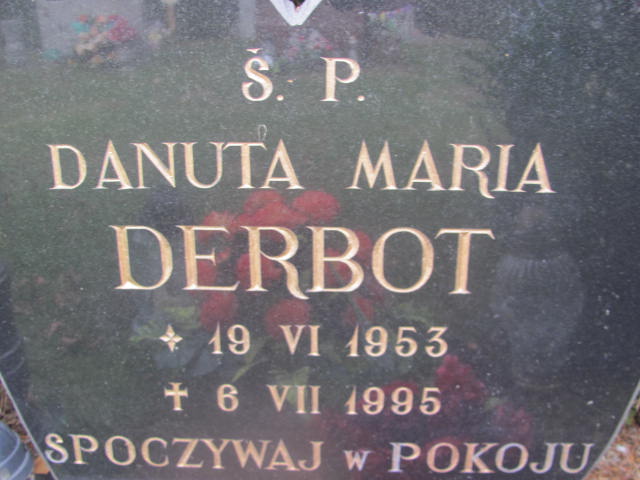 Danuta Maria Derbot 1953 Świdnica - Grobonet - Wyszukiwarka osób pochowanych