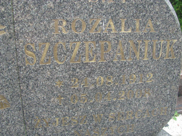Rozalia Szczepaniuk 1912 Świdnica - Grobonet - Wyszukiwarka osób pochowanych
