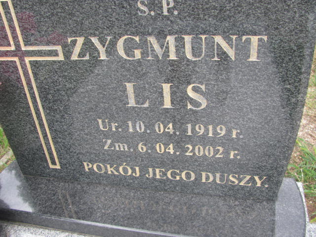 Zygmunt Lis 1919 Świdnica - Grobonet - Wyszukiwarka osób pochowanych