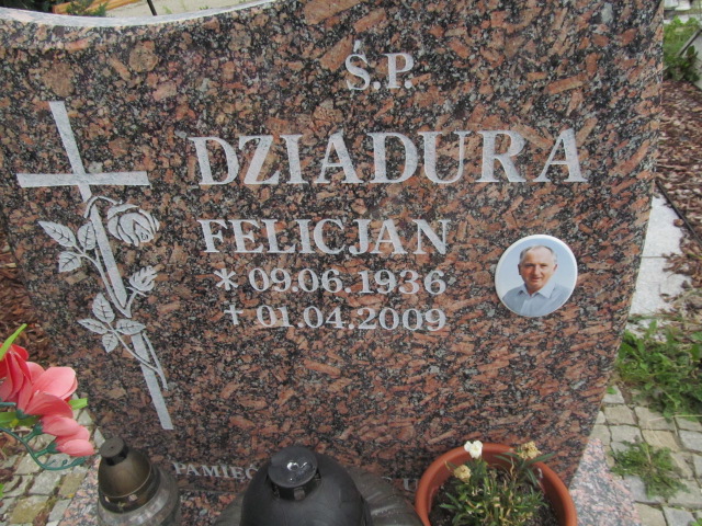 Felicjan Dziadura 1936 Świdnica - Grobonet - Wyszukiwarka osób pochowanych
