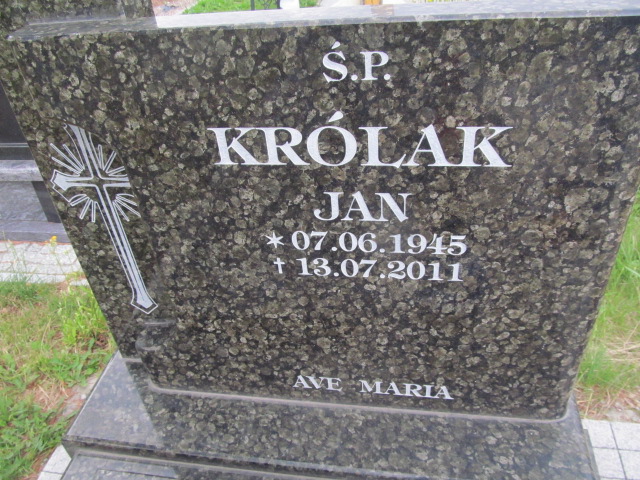 Jan Królak  1945 Świdnica - Grobonet - Wyszukiwarka osób pochowanych