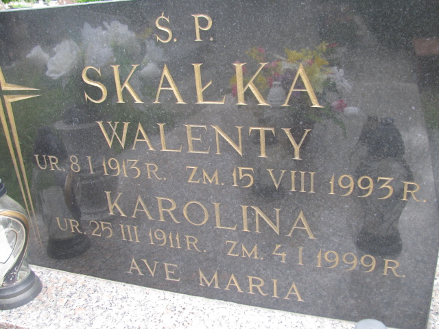 Karolina Skałka 1911 Świdnica - Grobonet - Wyszukiwarka osób pochowanych