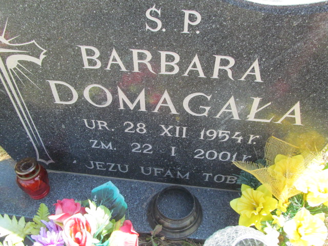Barbara Domagała 1954 Świdnica - Grobonet - Wyszukiwarka osób pochowanych