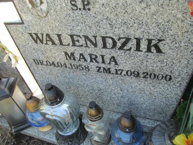 Maria Walendzik 1958 Świdnica - Grobonet - Wyszukiwarka osób pochowanych