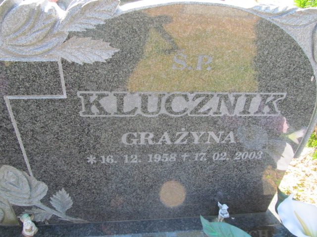 Grażyna Klucznik 1958 Świdnica - Grobonet - Wyszukiwarka osób pochowanych