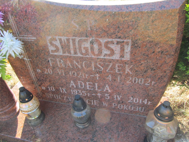 Franciszek Świgost 1921 Świdnica - Grobonet - Wyszukiwarka osób pochowanych