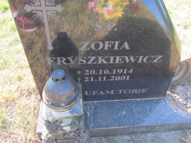 Zofia Fryszkiewicz 1914 Świdnica - Grobonet - Wyszukiwarka osób pochowanych