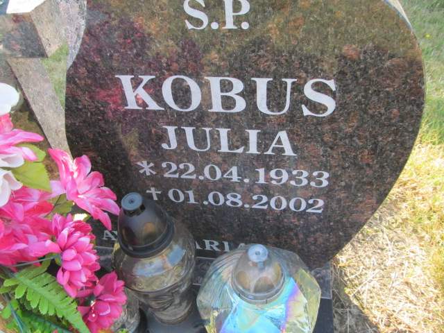 Julia Kobus 1933 Świdnica - Grobonet - Wyszukiwarka osób pochowanych