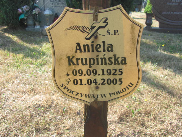 Aniela Krupińska 1925 Świdnica - Grobonet - Wyszukiwarka osób pochowanych