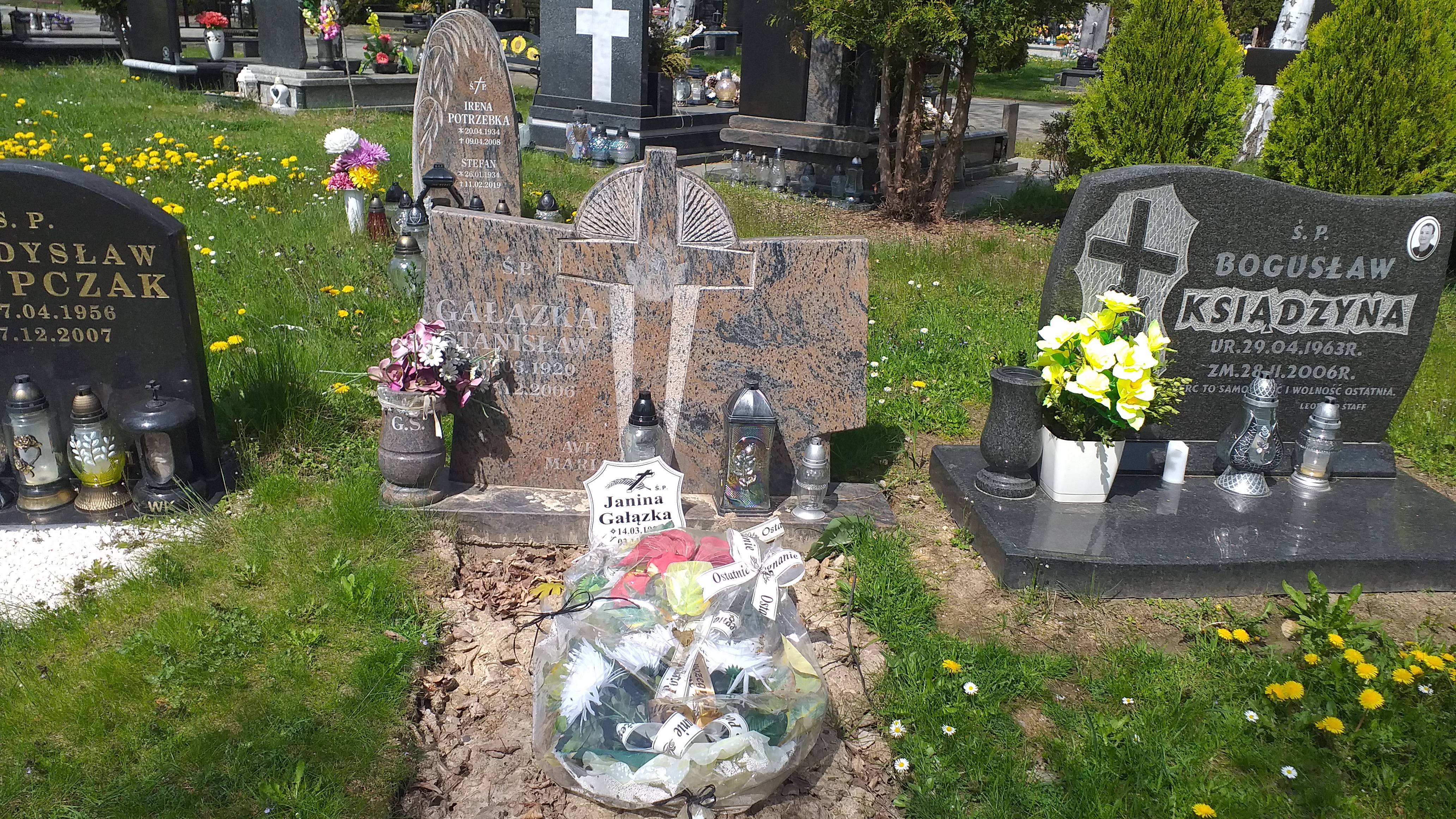 Grób Janina Gałązka