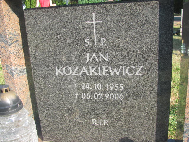 Jan Bronisław Kozakiewicz 1955 Świdnica - Grobonet - Wyszukiwarka osób pochowanych