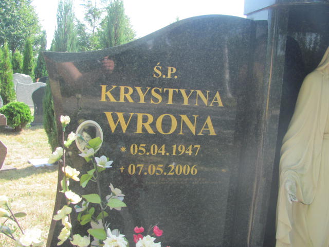 Krystyna Wrona 1947 Świdnica - Grobonet - Wyszukiwarka osób pochowanych