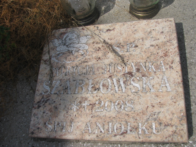 Patrycja Justyna Szabłowska 2008 Świdnica - Grobonet - Wyszukiwarka osób pochowanych