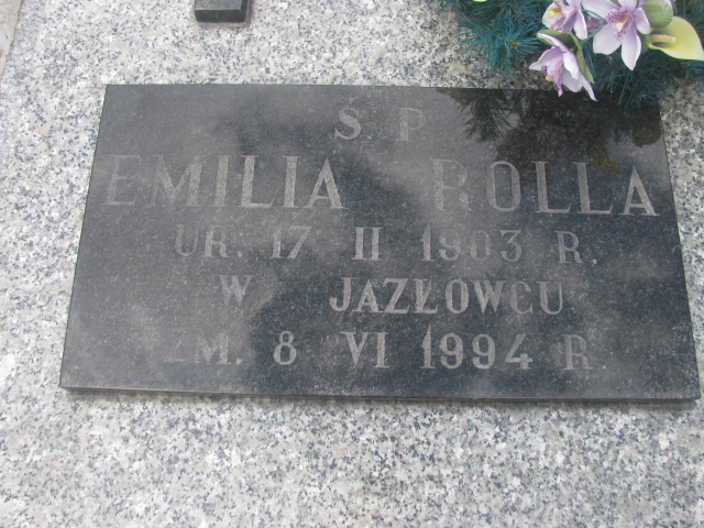 Emilia Rola (Rolla) 1903 Świdnica - Grobonet - Wyszukiwarka osób pochowanych