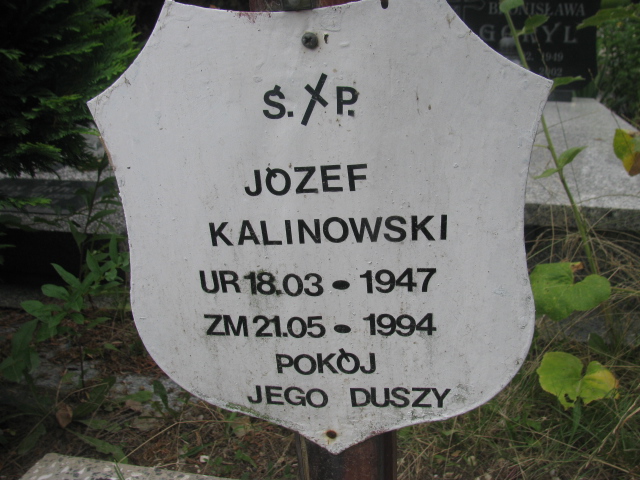 Józef Kalinowski 1947 Świdnica - Grobonet - Wyszukiwarka osób pochowanych